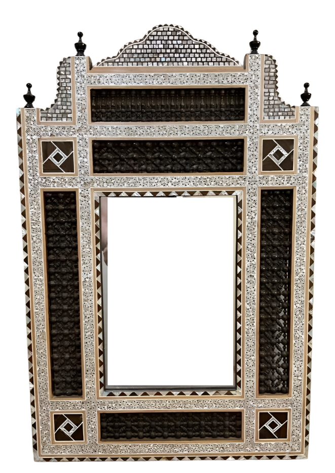 Handmade Mirror Wall Frames Decor, Art Decor Furniture, Wood Mirror Frame Inlaid