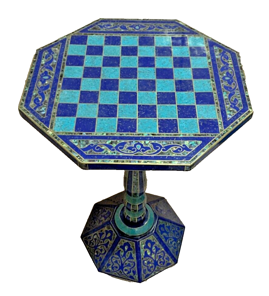 Handmade Chess Table, Inlaid Design Decorative, Chess Boards, Unique Chess Board