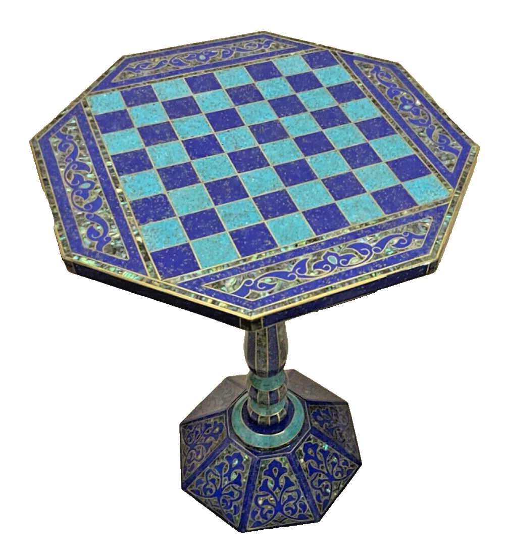 Handmade Chess Table, Inlaid Design Decorative, Chess Boards, Unique Chess Board