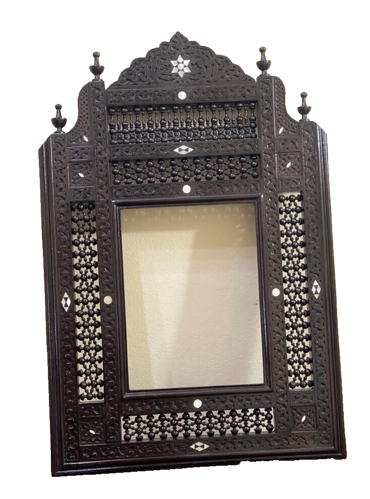 Handmade Mirror Wall Frames Decor, Art Decor Furniture, Wood Mirror Frame Inlaid