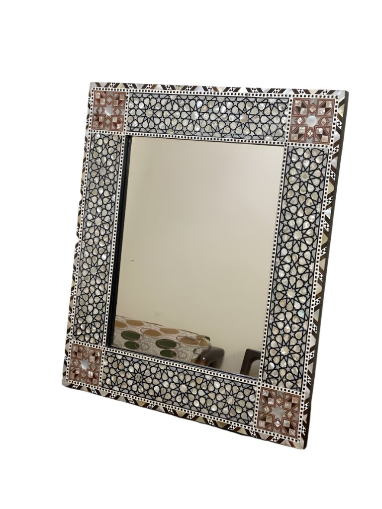 Handmade Mirror Wall Frames Decor, Art Decor Furniture, Wood Mirror Frame Inlaid