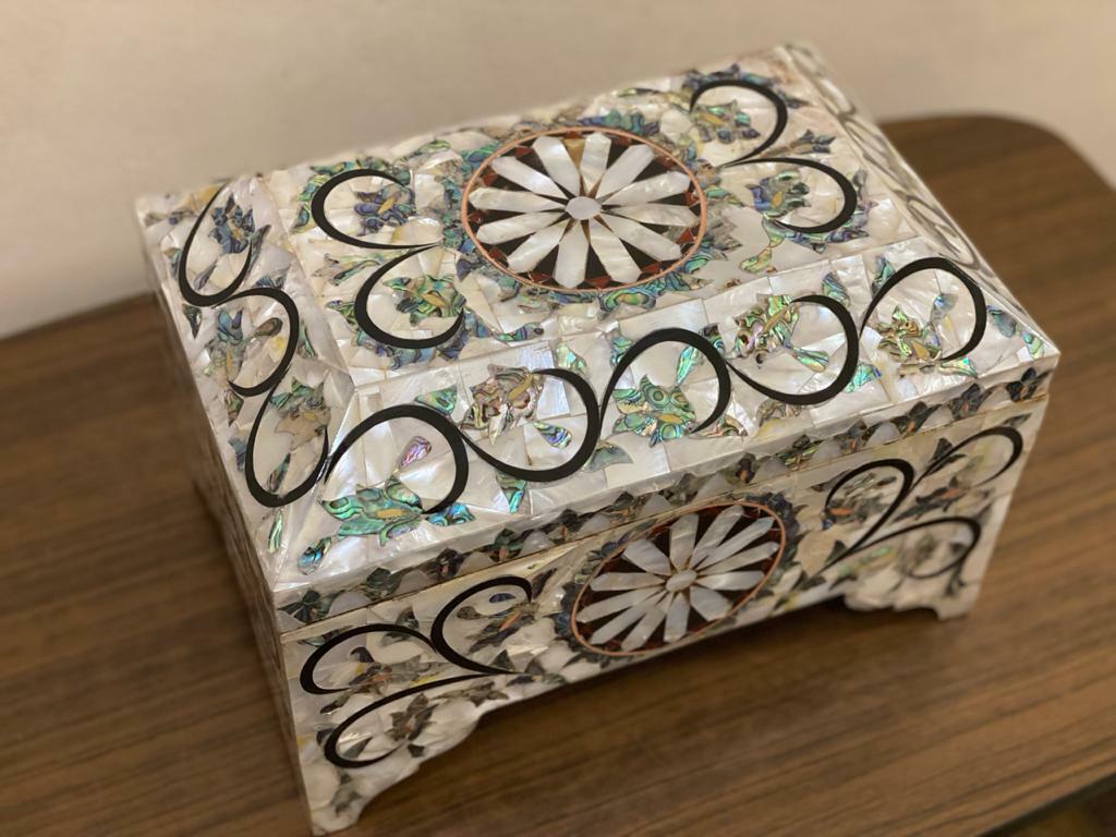 Handmade Wood Jewelry Box Gift Box Wood Box Mother of Pearl Inlay Make to Order