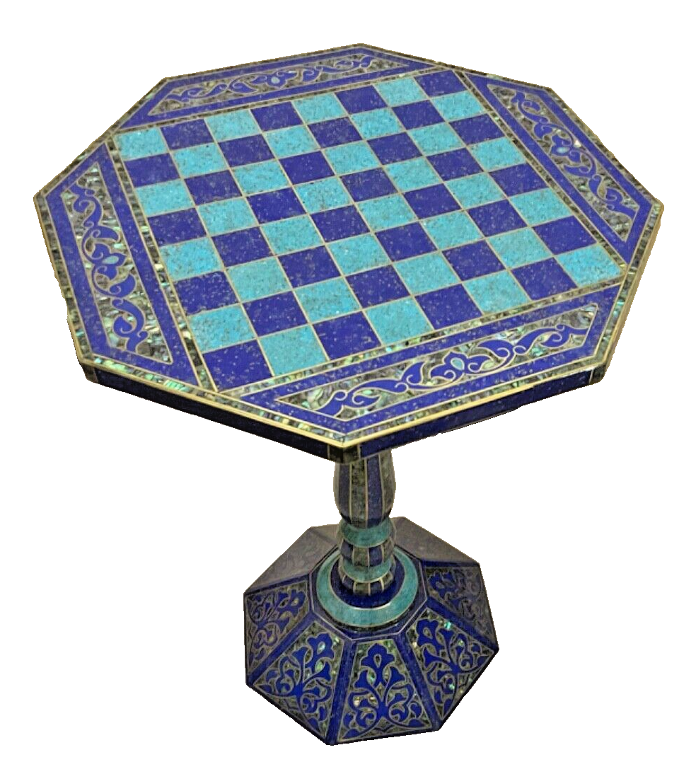 Handmade Chess Table, Inlaid Design Decorative, Chess Boards, Unique Chess Board