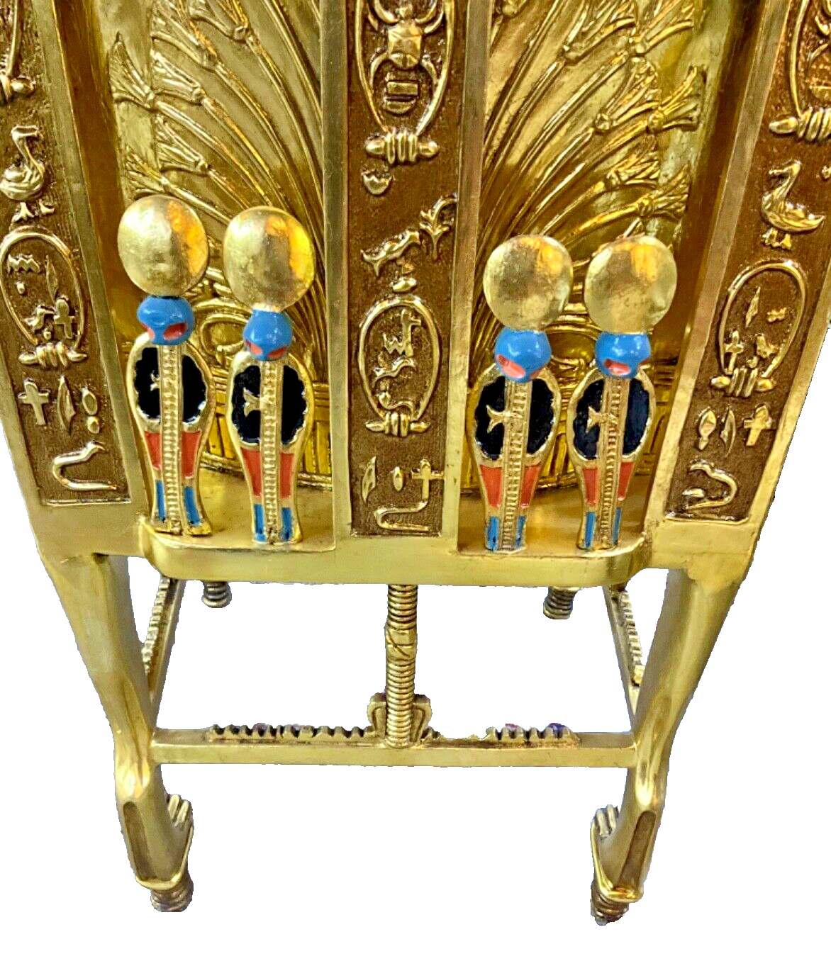 Handmade, Antique Carving Wood Chair, King TUT ANKH AMON, Pharaonic Wood Chair