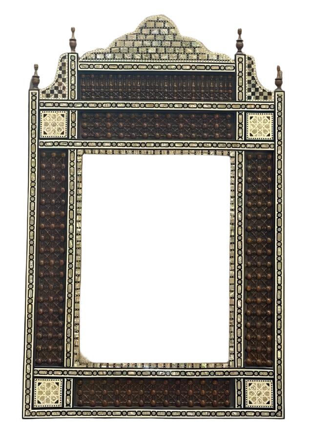 Handmade Mirror Wall Frames Decor, Art Decor Furniture, Wood Mirror Frame Inlaid