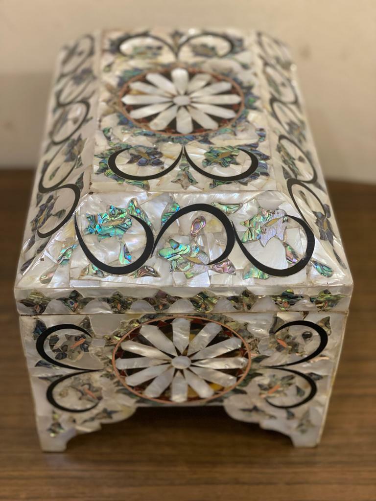 Handmade Wood Jewelry Box Gift Box Wood Box Mother of Pearl Inlay Make to Order