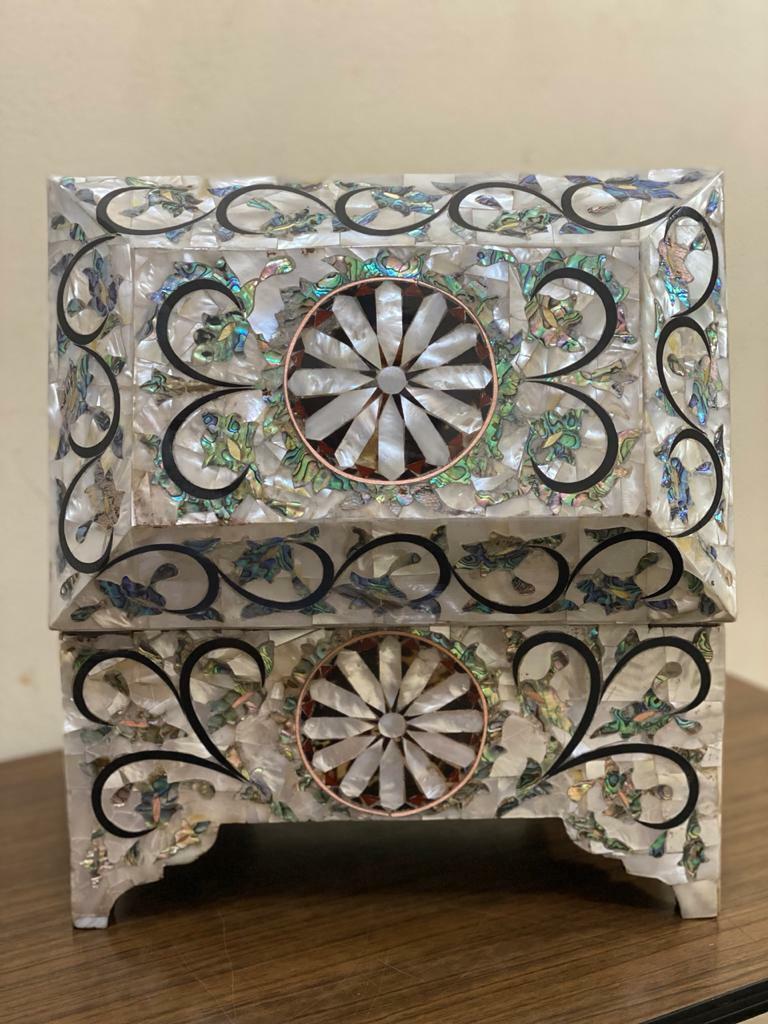 Handmade Wood Jewelry Box Gift Box Wood Box Mother of Pearl Inlay Make to Order