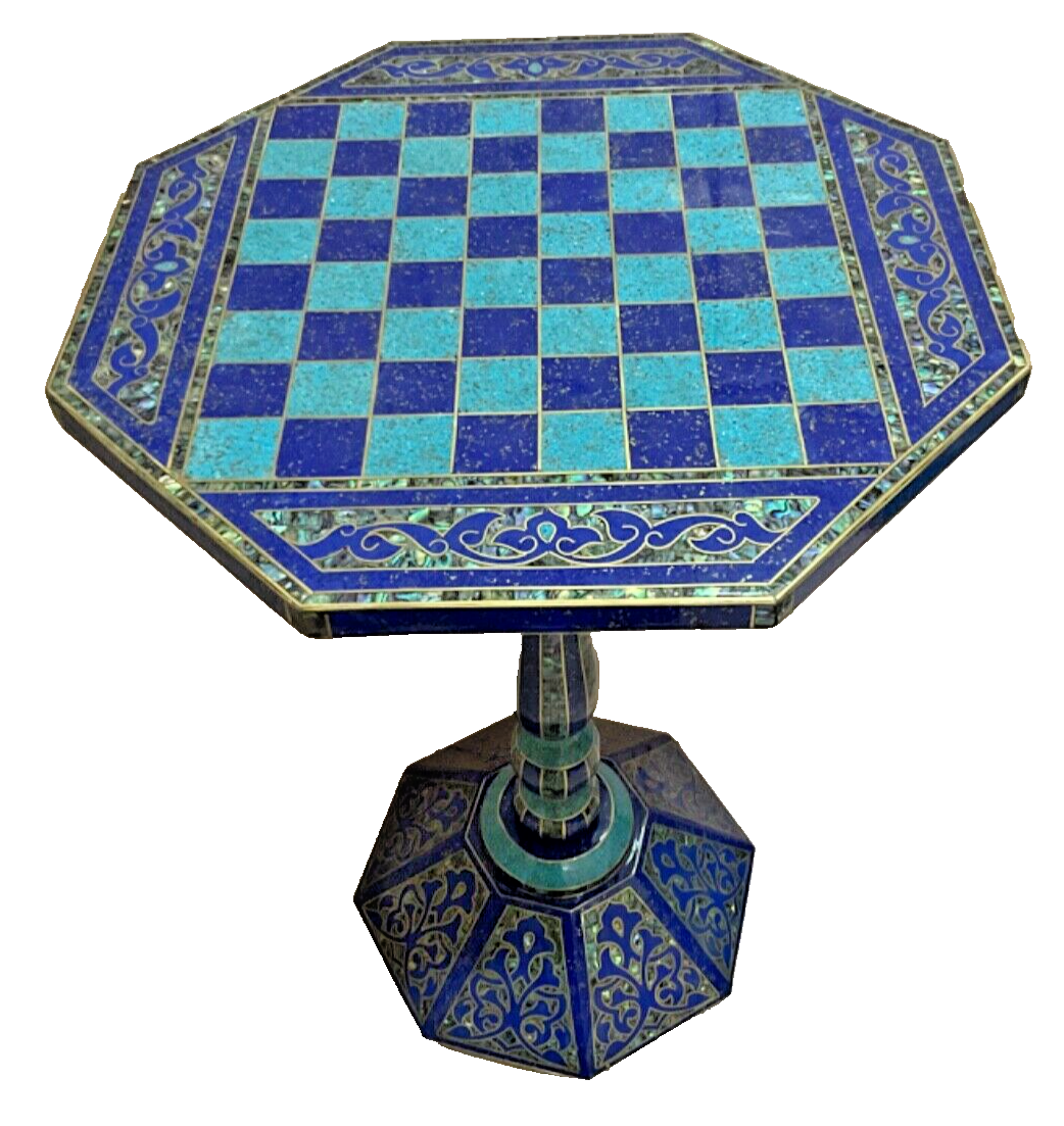 Handmade Chess Table, Inlaid Design Decorative, Chess Boards, Unique Chess Board