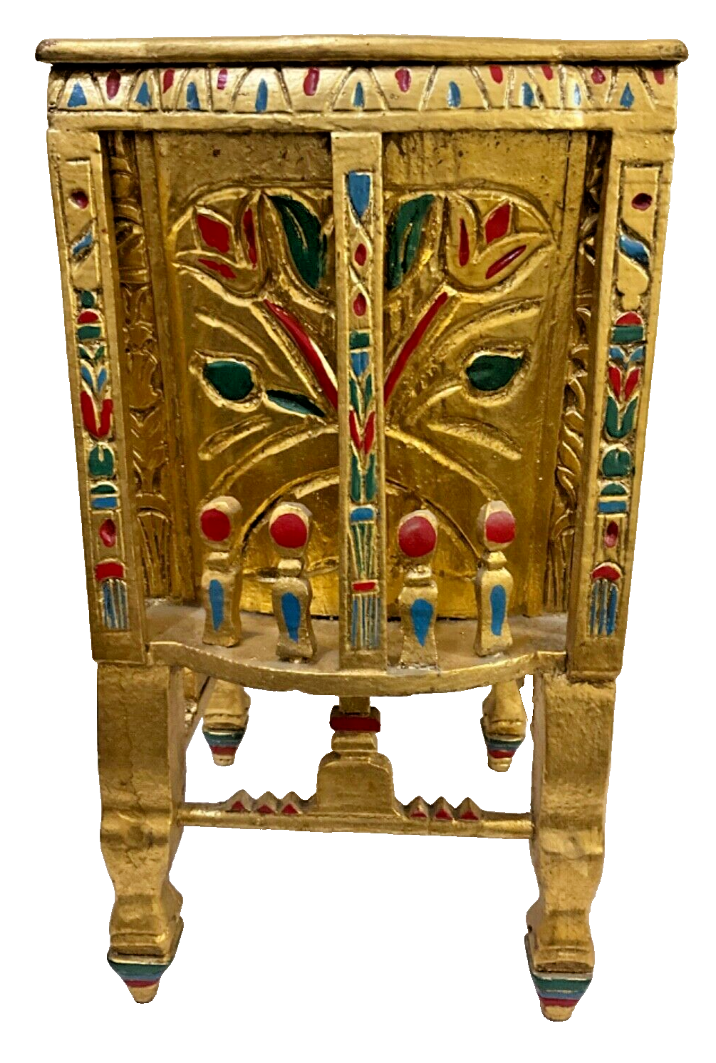 Handmade, Antique Carving Wood Chair, King TUT ANKH AMON, Pharaonic Wood Chair